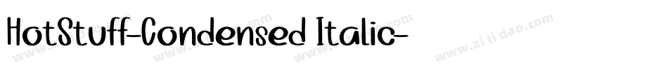 HotStuff-Condensed Italic字体转换